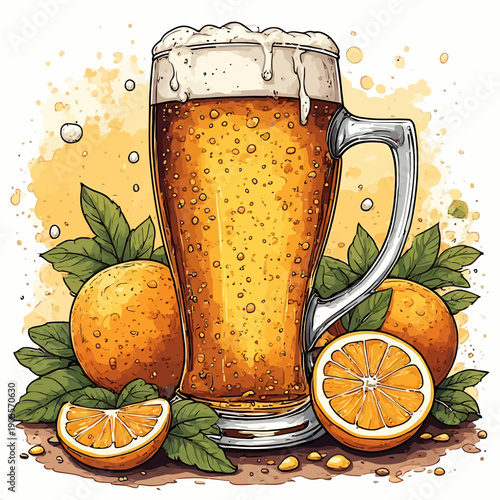 Delicious Beer Design EPS format