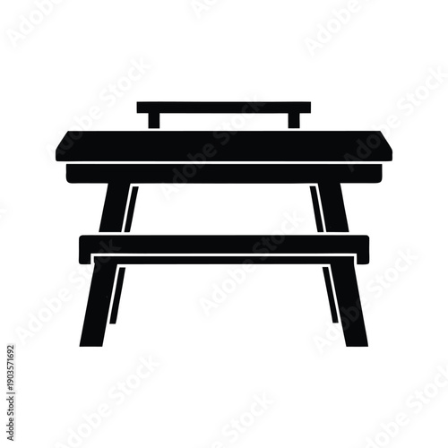 Workshop Bench Tools Background Illustration