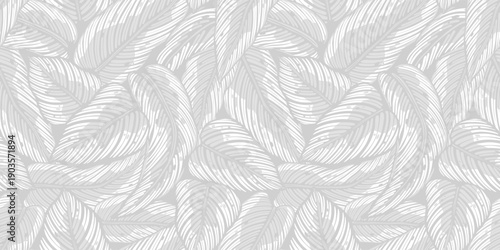 Tropical exotic leaves or plant seamless pattern for summer background and beach wallpaper