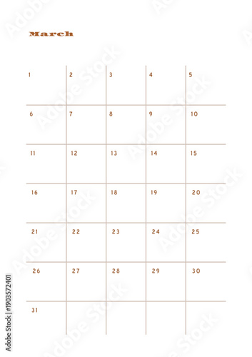 Minimalist abstract monochtome planner. Daily, weekly, monthly planner template. Blank printable vertical notebook page with space for notes and goals