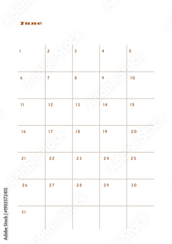 Minimalist abstract monochtome planner. Daily, weekly, monthly planner template. Blank printable vertical notebook page with space for notes and goals