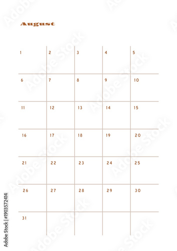 Minimalist abstract monochtome planner. Daily, weekly, monthly planner template. Blank printable vertical notebook page with space for notes and goals