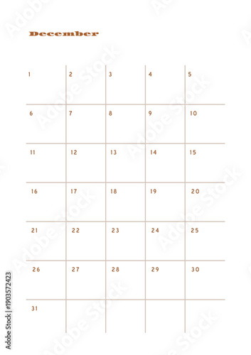 Minimalist abstract monochtome planner. Daily, weekly, monthly planner template. Blank printable vertical notebook page with space for notes and goals