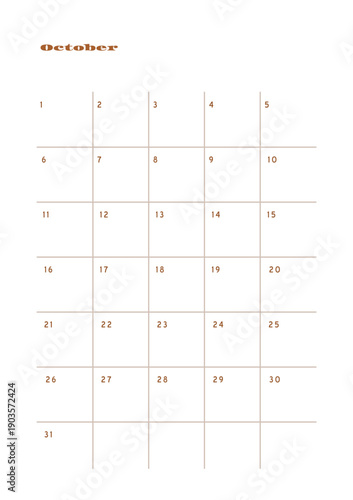 Minimalist abstract monochtome planner. Daily, weekly, monthly planner template. Blank printable vertical notebook page with space for notes and goals