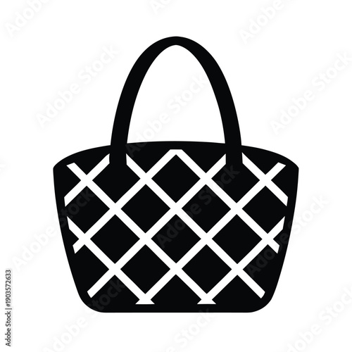Woven Bag Handmade Craft Icon