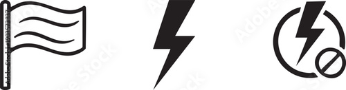 Flag Wave Flash Auto Flash Red Signal Icon