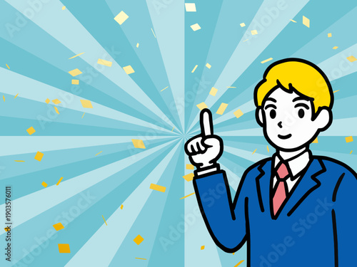 背景, カラフル, 男性, 男, スーツ, 会社, 仕事, 電球, 概念の, 光, ビジネス, 