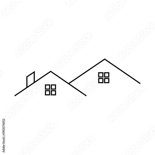 Real Estate Roof Outline Icon