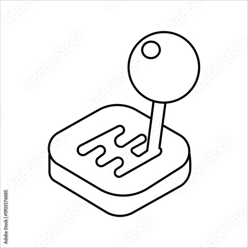 Manual Transmission Gear Shift Pattern Icon
