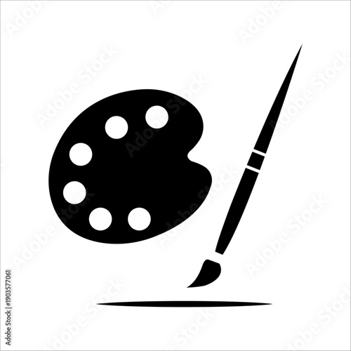 Paint Brush icon, Brush sign vector for web site Computer and mobile app