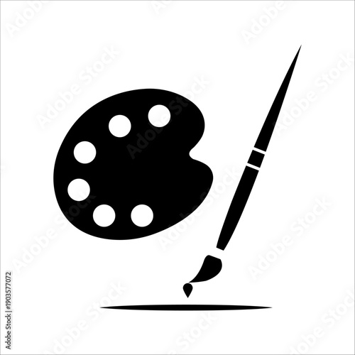 Paint Brush icon, Brush sign vector for web site Computer and mobile app
