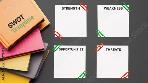 SWOT analysis template for strategic planning and business growth