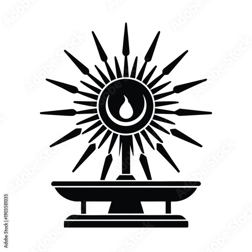 Zoroastrian Sun Altar Icon