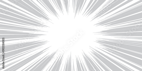 An abstract blue vector background features a bright sun starburst illustration with glowing light rays and energy beams shining across a textured sky backdrop pattern