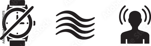 Watch Off Water Wave Time Nature Fluid Icon