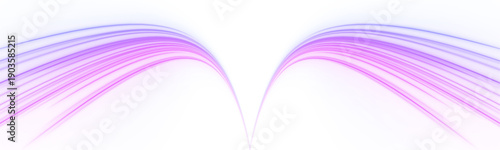 Neon trails collide in a spiral vortex, glowing with intense colors and futuristic digital motion effects. PNG