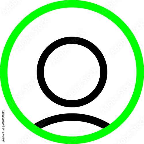 User profile icon, representing an individual's account and personal information within a system or platform