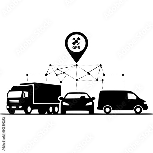 Fleet management logistics tracking system utilizing gps technology for efficient vehicle location data transmission and route optimization services