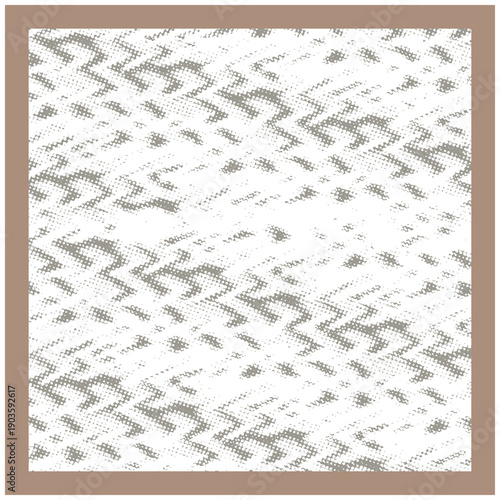 grey beige white colors square frame modern hand drawn geo plaid line plaid, ge organic animal skin mixed textures border design
