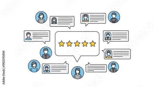 Customer feedback and satisfaction with five-star ratings and positive reviews