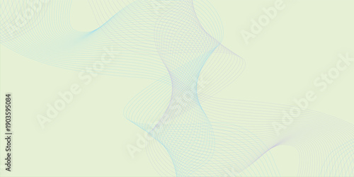 Abstract background vector illustration with blue lines and wave patterns forming a beauty silhouette of a woman body for a light decorative art banner.