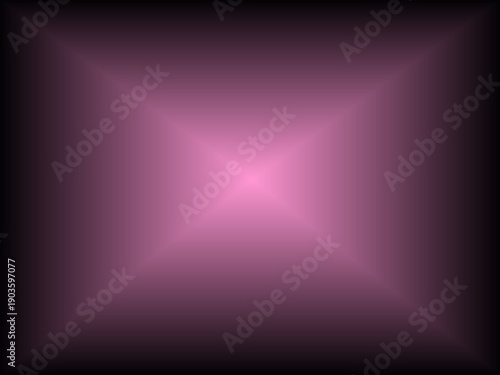 ピンクパープルの中心収束グラデーション背景｜発光感のあるシンメトリー構造スクエア抽象デザイン・非透過ベクター素材/Purple Center-Focused Gradient Background | Symmetric Glowing Square Abstract Vector Design (Non-Transparent)