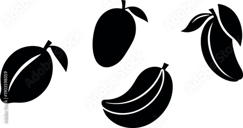 A fresh and healthy vector illustration of ripe fruits and vegetables featuring a sweet apple, juicy banana, and pear in a vibrant cartoon art style for vegetarian nature and agriculture design