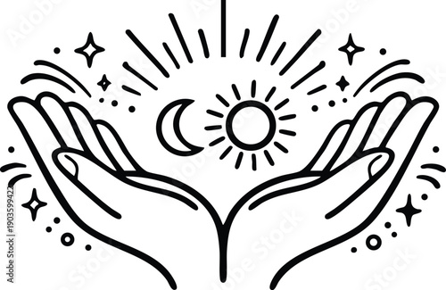 decoration, sun, frame, leaf, ornament