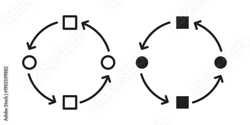 Adaptation icon and symbol. Vector illustration.eps