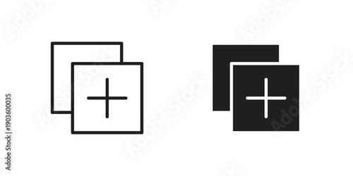 Add item icon and symbol. Vector illustration.eps