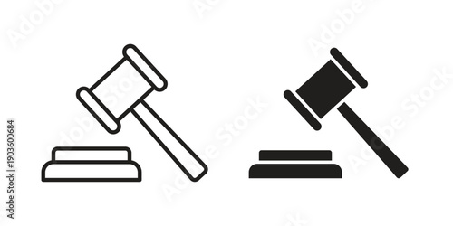 Auction icon and symbol. Vector illustration.eps