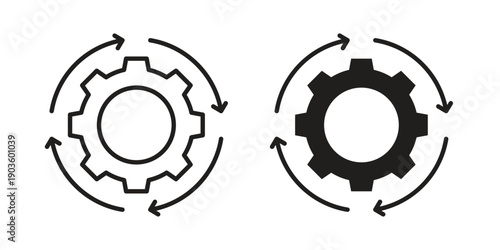 Automation icon and symbol. Vector illustration.eps