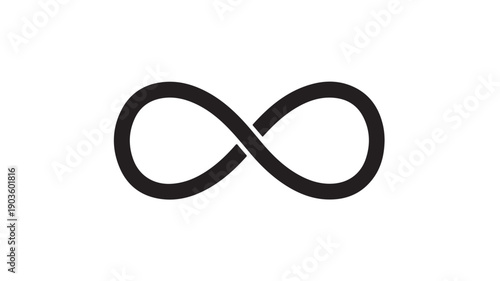 Infinity Symbol on White Background