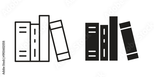 Books icon and symbol. Vector illustration.eps