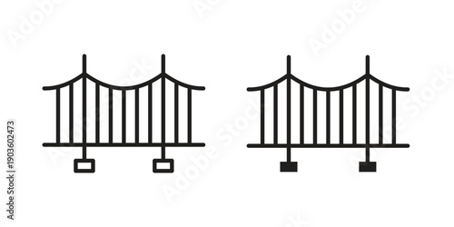 Bridge icon and symbol. Vector illustration.eps