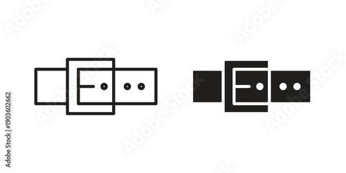Buckle icon and symbol. Vector illustration.eps
