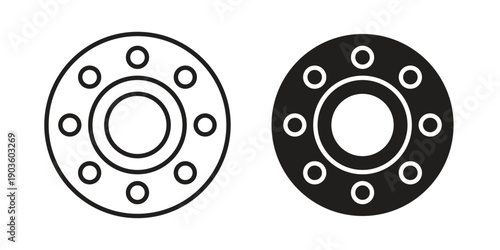 Car bearing icon and symbol. Vector illustration.eps