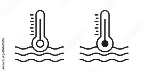 Car temperature icon and symbol. Vector illustration.eps