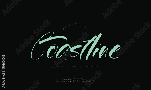 Scenic Coastal Landscape with Ocean Waves Crashing on Sandy Beach and Distant Cliffs, Evoking Serene Natural Beauty