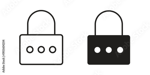 Change Password icon and symbol. Vector illustration.eps