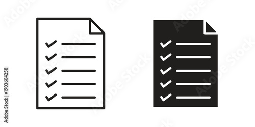 Checklist icon and symbol. Vector illustration.eps