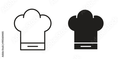 Chef hat icon and symbol. Vector illustration.eps