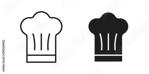 Chef hat icon and symbol. Vector illustration.eps