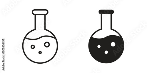 Chemical icon and symbol. Vector illustration.eps
