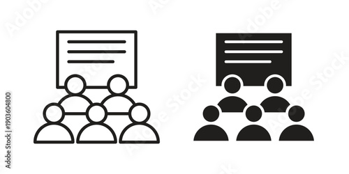 Classroom icon and symbol. Vector illustration.eps