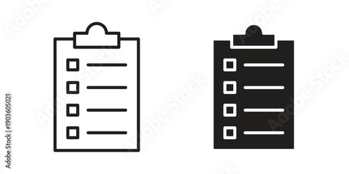 Clipboard icon and symbol. Vector illustration.eps