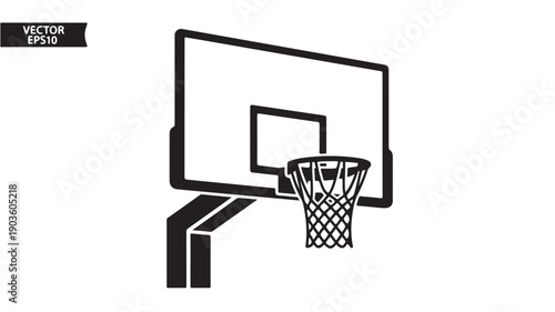 Basketball Hoop Backboard Net