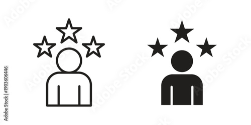 Customer experience icon and symbol. Vector illustration.eps
