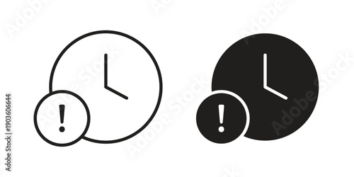 Delay icon and symbol. Vector illustration.eps