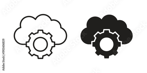 Devops icon and symbol. Vector illustration.eps